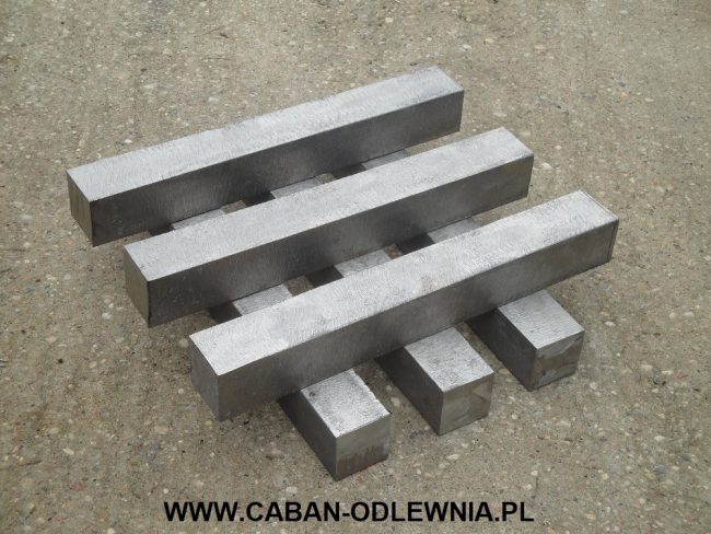 Pręty żeliwne kwadratowe - producent CABAN-ODLEWNIA